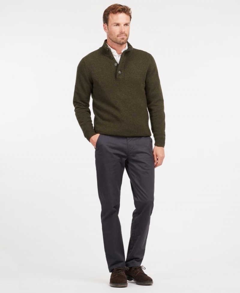 Barbour Patch Half Zip Masline Verzi | MRMT4873