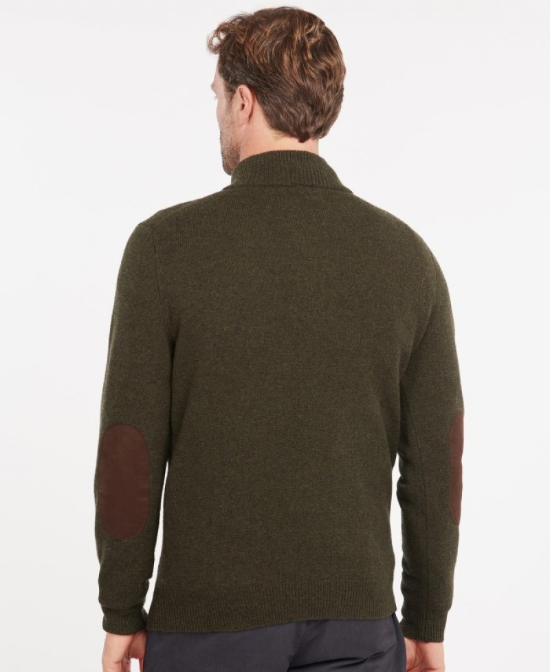 Barbour Patch Half Zip Masline Verzi | MRMT4873