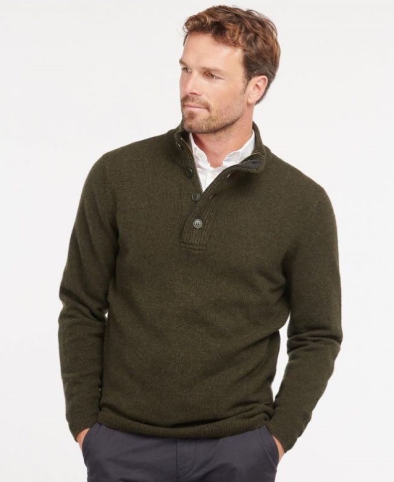 Barbour Patch Half Zip Masline Verzi | MRMT4873