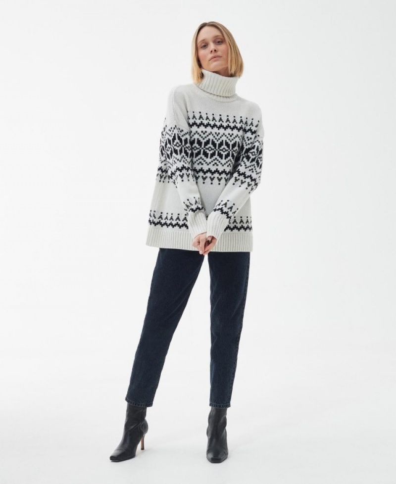 Barbour Patrisse Tricotate Albi | QMHX9005