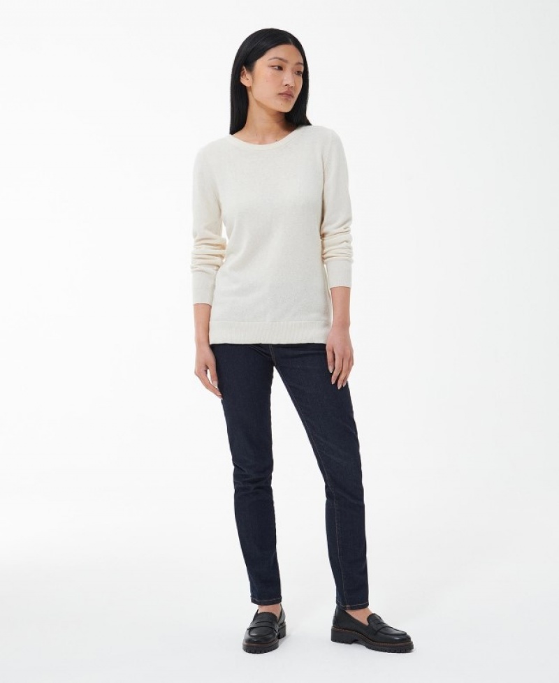 Barbour Pendle Tricotate Albi | OGUB8255