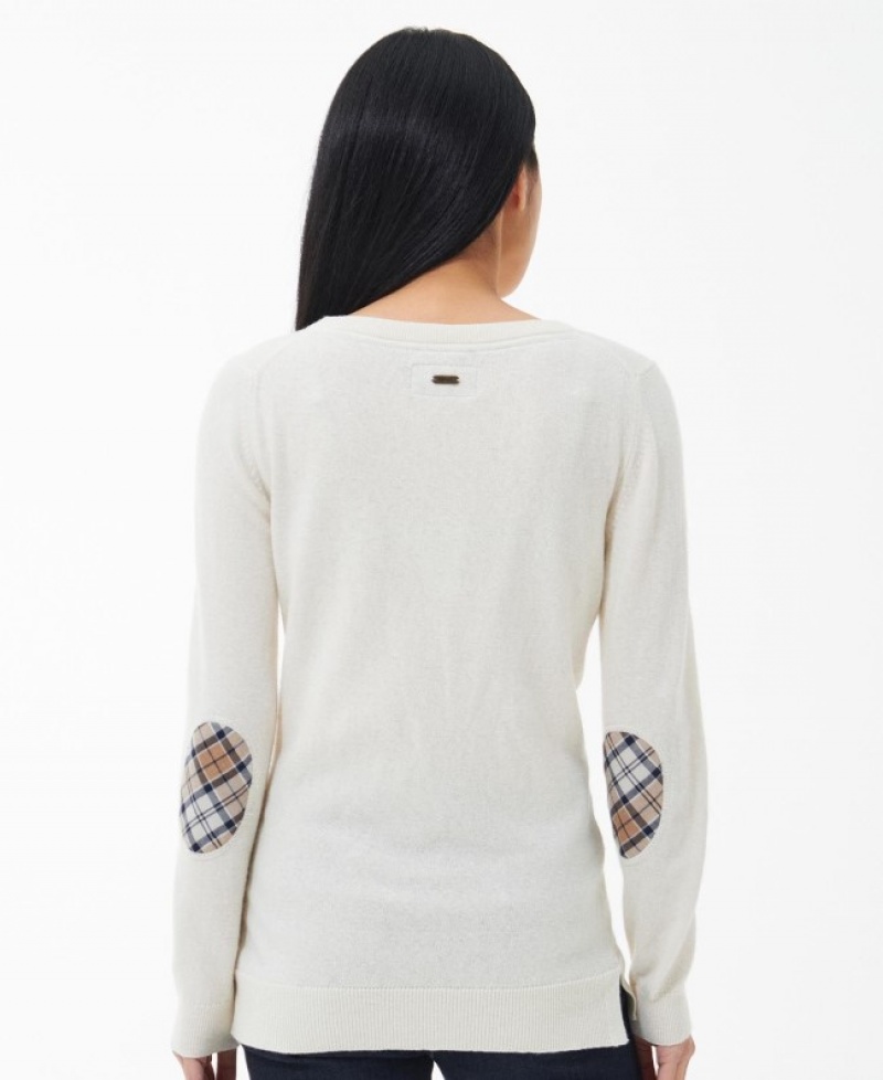 Barbour Pendle Tricotate Albi | OGUB8255