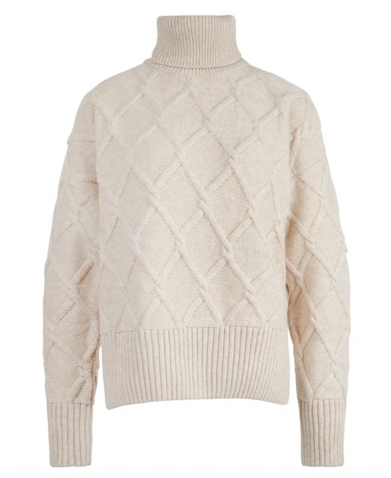 Barbour Perch Tricotate Bej | OFHW9544