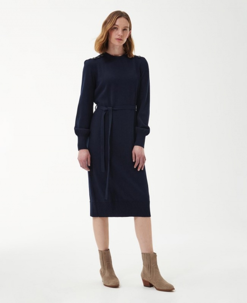 Barbour Perch Tricotate Midi Bleumarin | WPVR3329