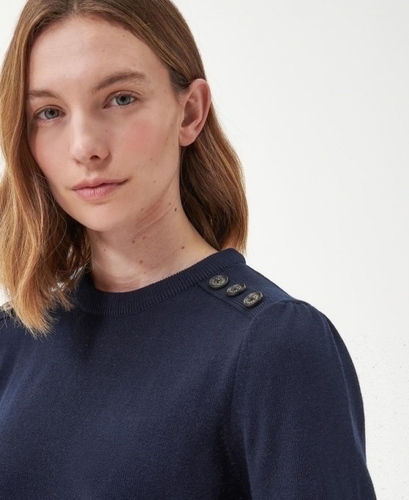 Barbour Perch Tricotate Midi Bleumarin | WPVR3329