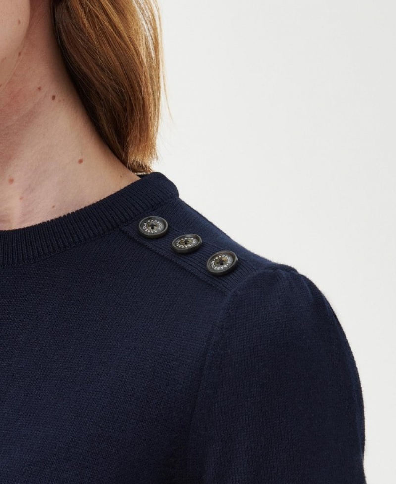 Barbour Perch Tricotate Midi Bleumarin | WPVR3329
