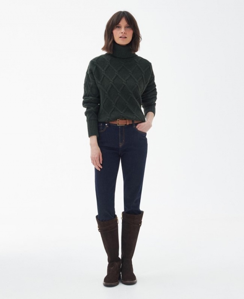 Barbour Perch Tricotate Verzi | GBRY1998