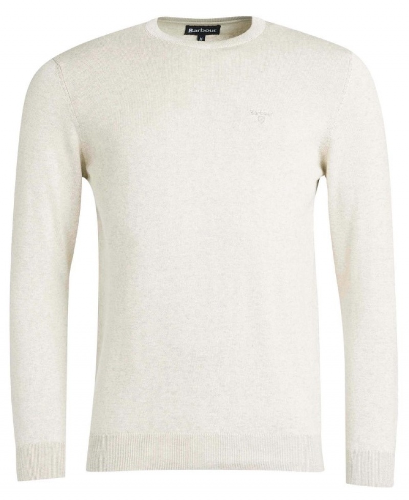 Barbour Pima Bumbac Crew Neck Albi | SEVO5198
