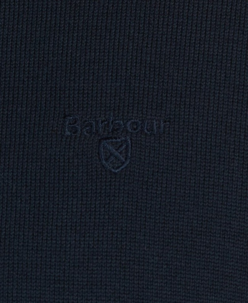 Barbour Pima Bumbac Crew Neck Bleumarin | QRZM3983