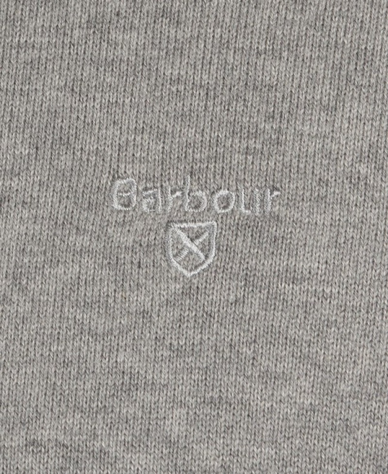 Barbour Pima Bumbac Crew Neck Gri | PDPS6226