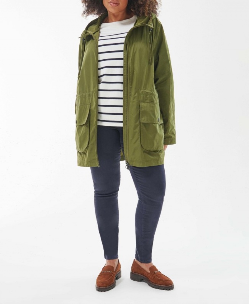 Barbour Plus Maara Showerproof Verzi | HJFN9700