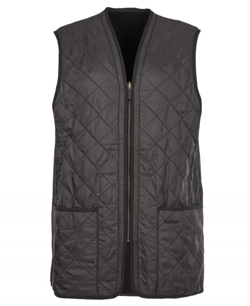 Barbour Polarquilt Zip-In Liner Waistcoat Negrii | GMGC3686
