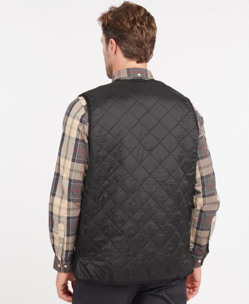 Barbour Polarquilt Zip-In Liner Waistcoat Negrii | GMGC3686