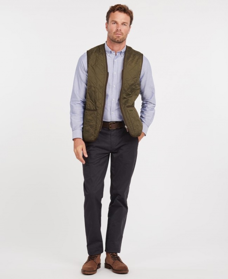 Barbour Polarquilt Zip-In Liner Waistcoat Masline Verzi | IUYE8748