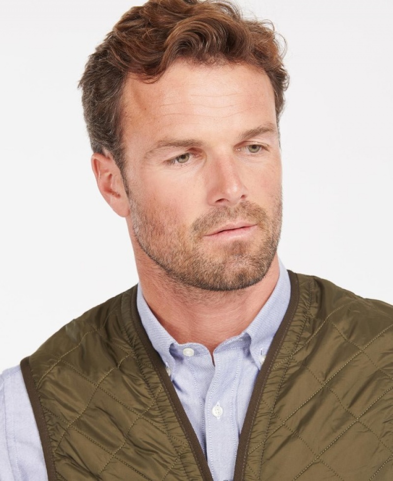 Barbour Polarquilt Zip-In Liner Waistcoat Masline Verzi | IUYE8748
