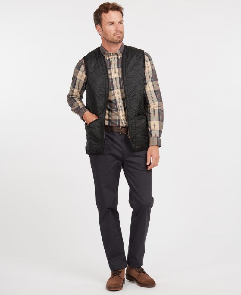 Barbour Polarquilt Zip-In Liner Waistcoat Negrii | BBEV9563
