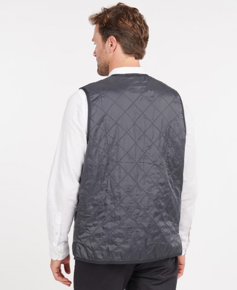 Barbour Polarquilt Zip-In Liner Waistcoat Bleumarin | WLDZ0582