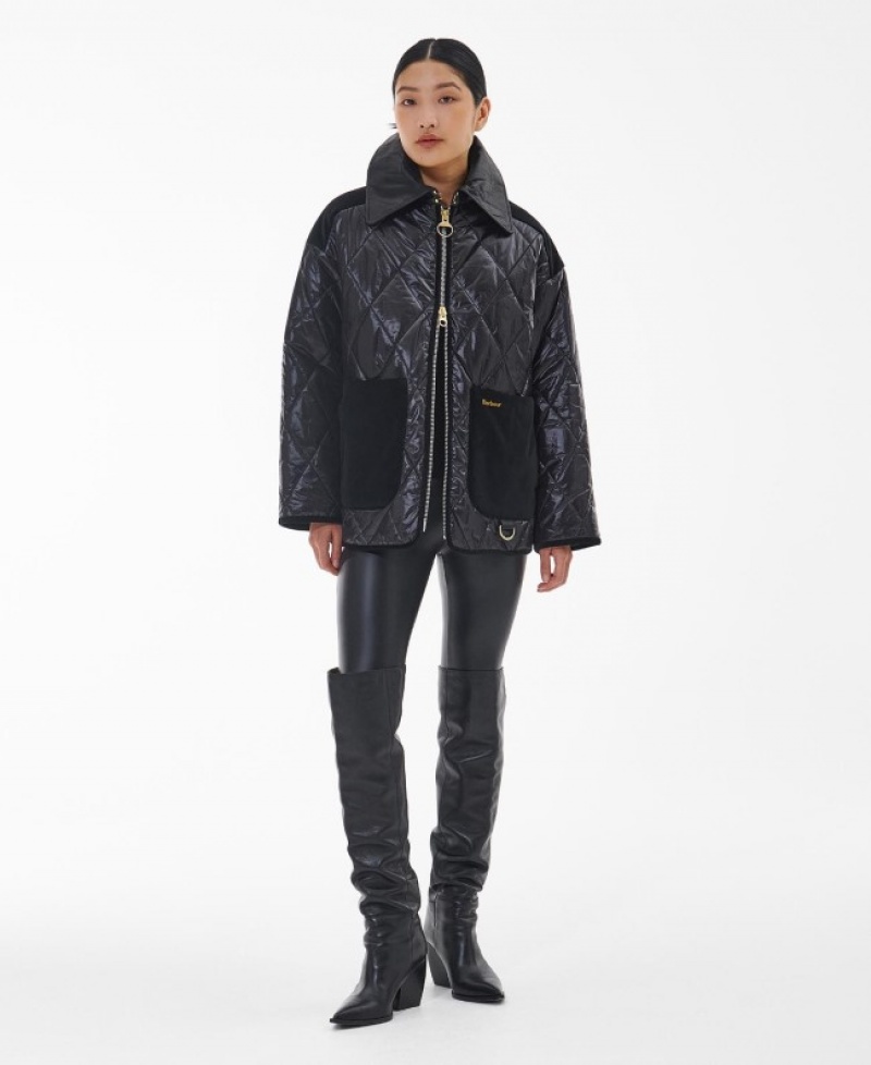 Barbour Premium Woodhall Negrii | DLUL3656