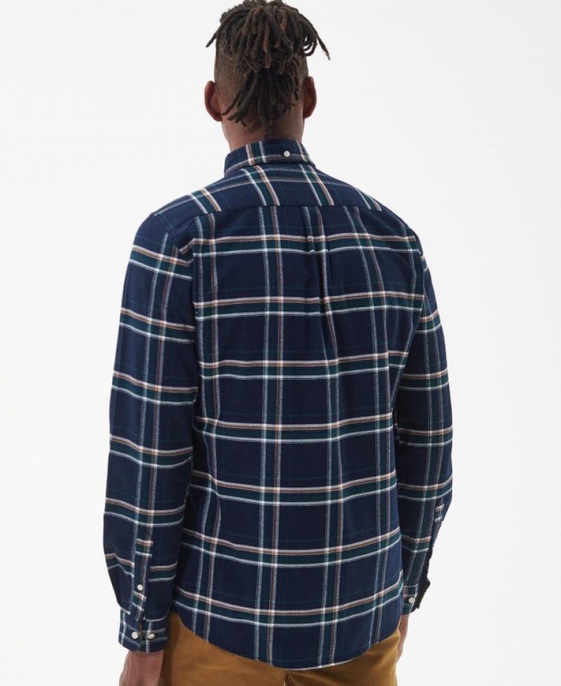 Barbour Ronan Tailored Check Albastri | KHMW9115