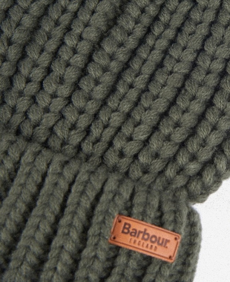 Barbour Saltburn Beanie Verzi | RYWU0986