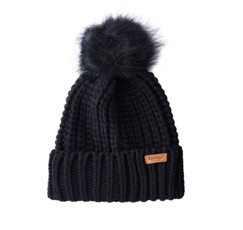 Barbour Saltburn Beanie & Scarf Negrii | PRMZ8425