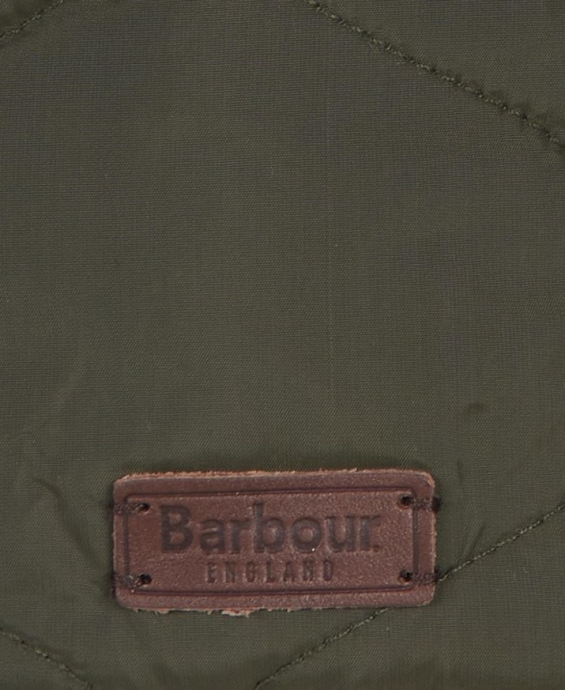 Barbour Sandbay Matlasat Trapper Masline Verzi | AOYX3852