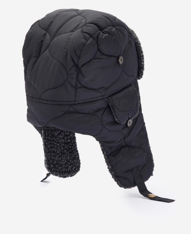 Barbour Sandbay Matlasat Trapper Negrii | EGXC5123