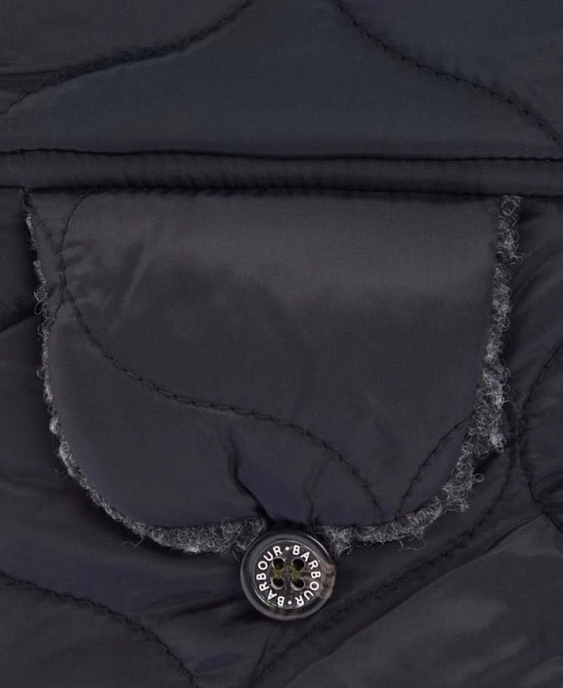 Barbour Sandbay Matlasat Trapper Negrii | EGXC5123
