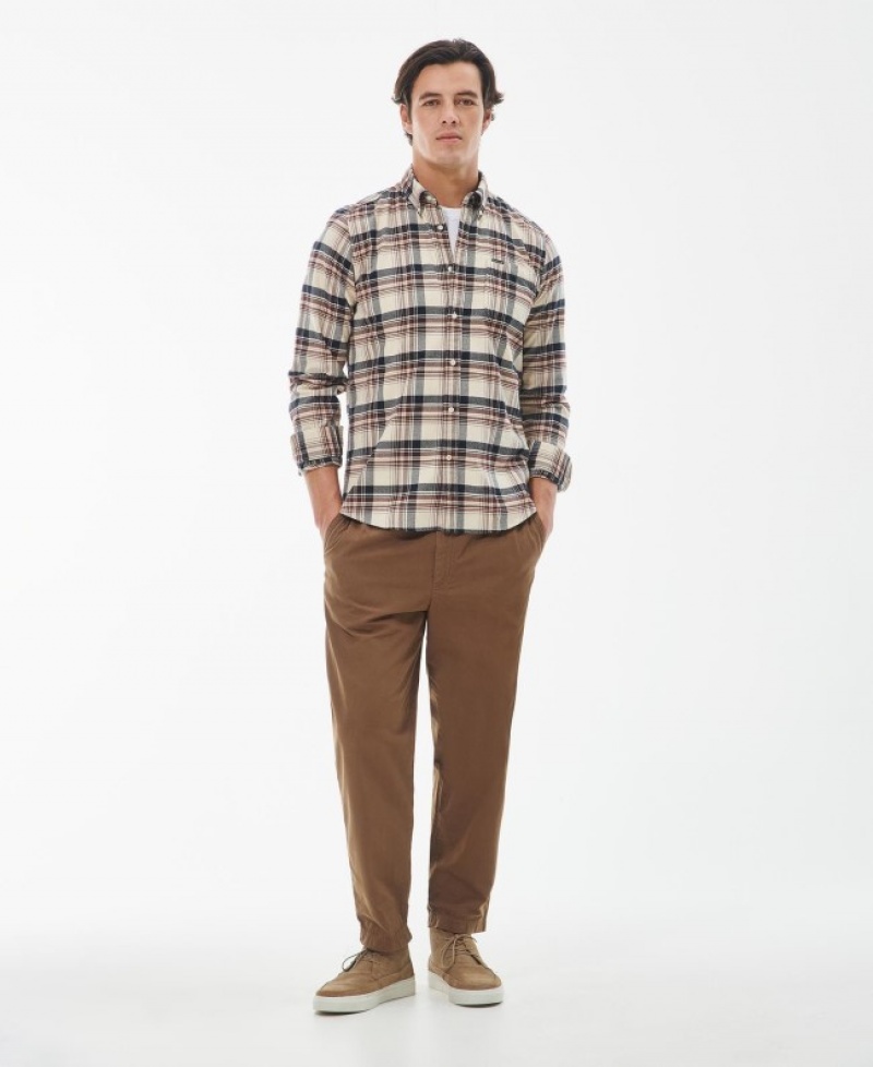Barbour Shieldton Tailored Bej | JERU4657