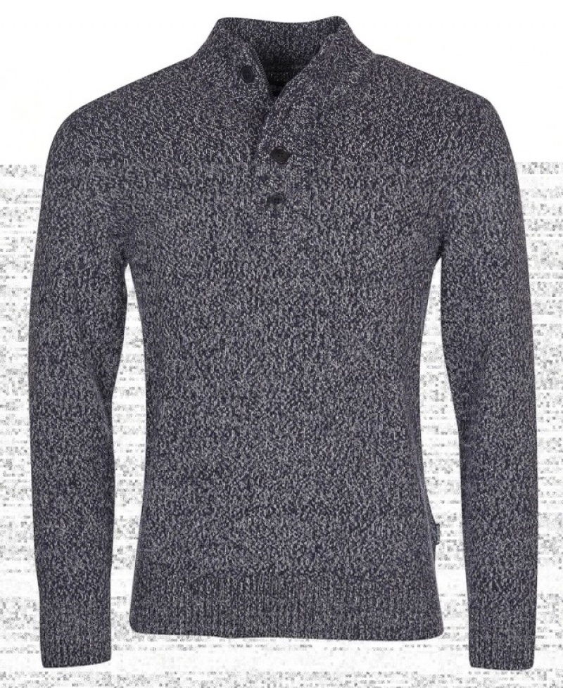 Barbour Sid Half Zip Bleumarin | NKPA7213