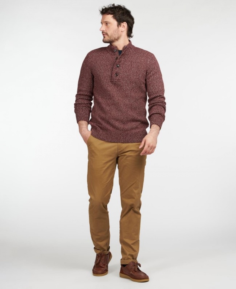 Barbour Sid Half Zip Rosii | KJFE9106