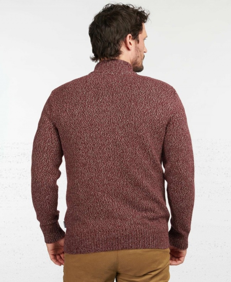 Barbour Sid Half Zip Rosii | KJFE9106