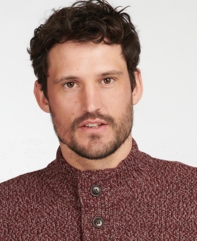 Barbour Sid Half Zip Rosii | KJFE9106
