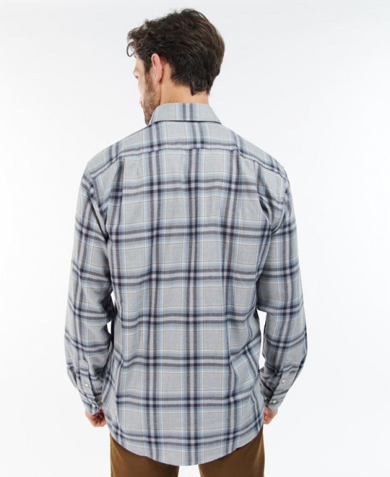 Barbour Singsby Thermo Weave Albastri Gri | AKFY8203