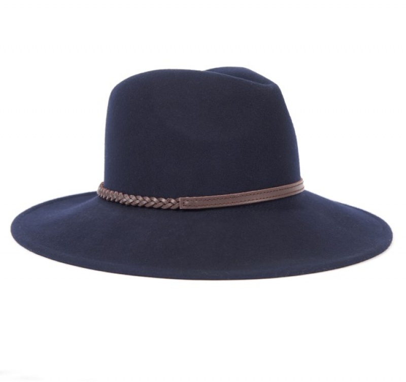 Barbour Tack Fedora Albastri | VWZD1593