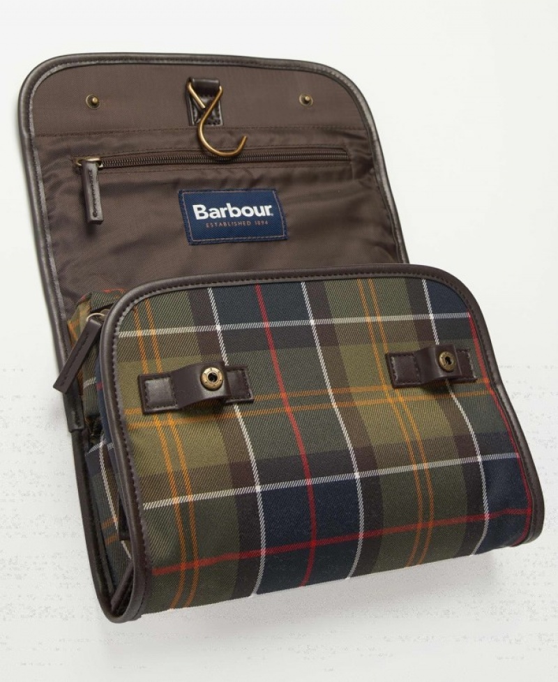 Barbour Tartan Hanging Washbag Muiltcolor | RULV6567