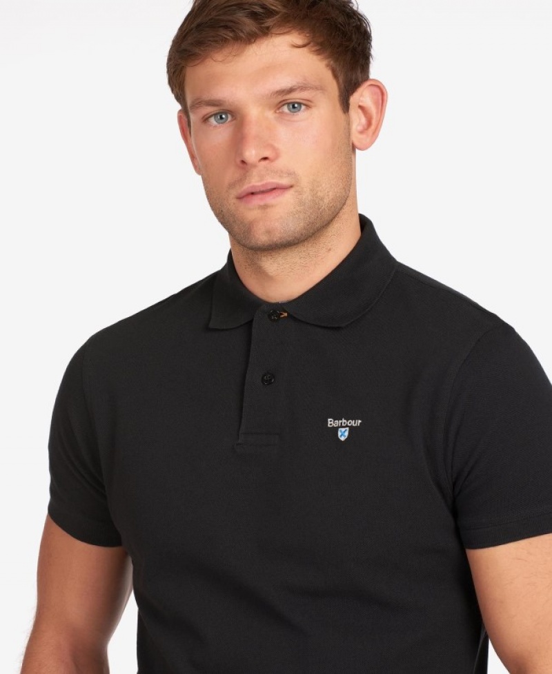 Barbour Tartan Pique Negrii | JDYF1226