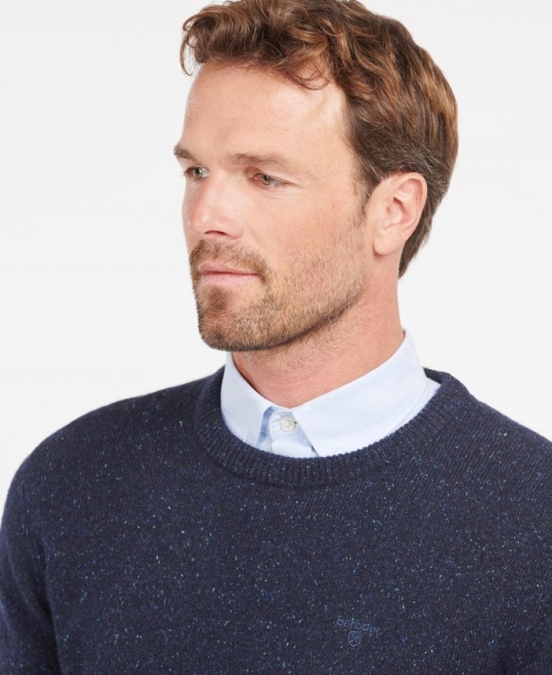 Barbour Tisbury Crew Neck Bleumarin | MUHH8535