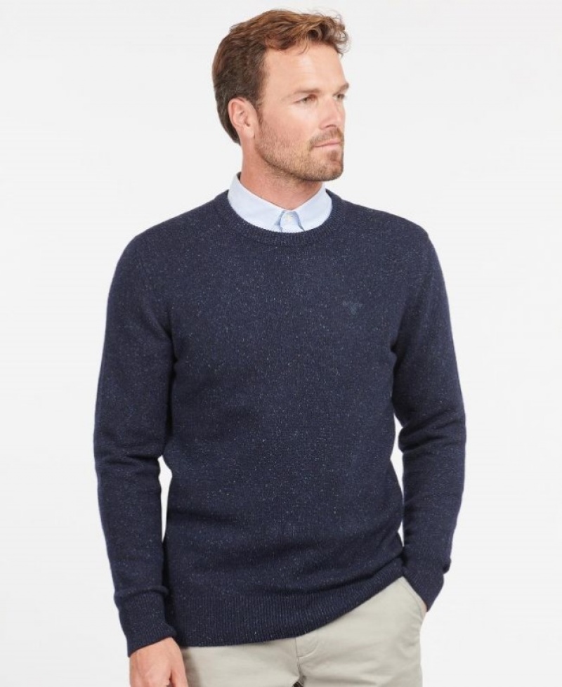 Barbour Tisbury Crew Neck Bleumarin | MUHH8535