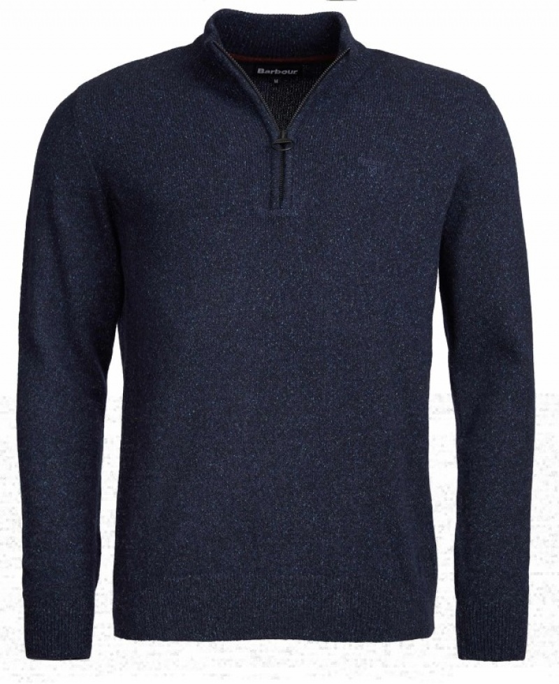 Barbour Tisbury Half Zip Bleumarin | NHJO7587