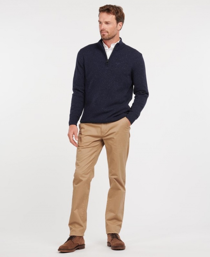 Barbour Tisbury Half Zip Bleumarin | NHJO7587