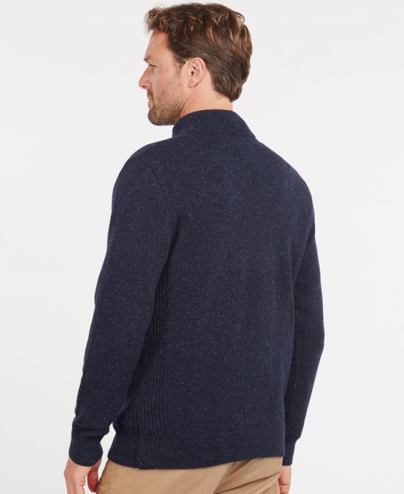 Barbour Tisbury Half Zip Bleumarin | NHJO7587