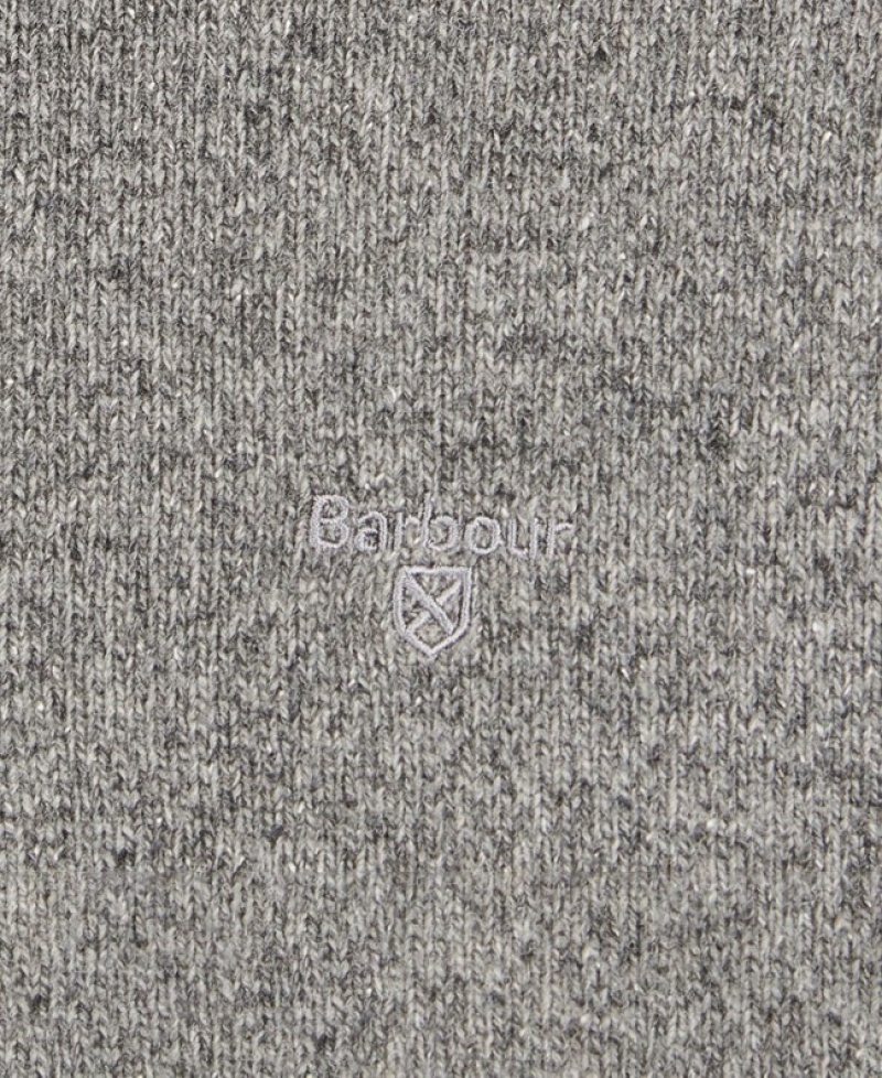 Barbour Tisbury Half Zip Gri | SVQW6744