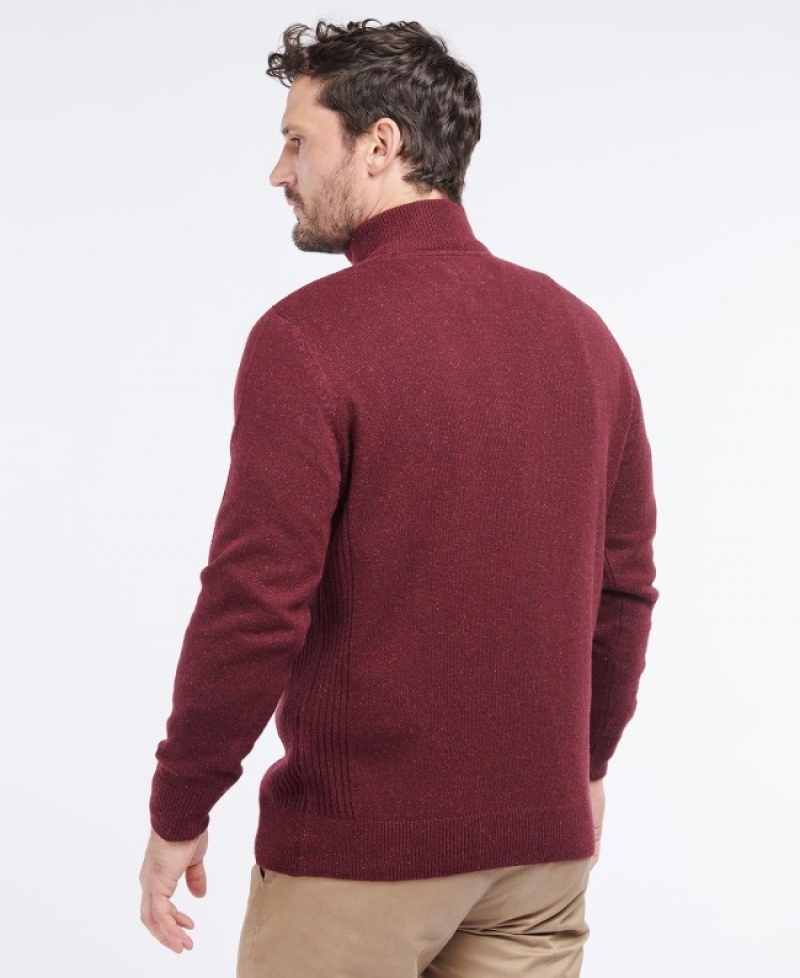 Barbour Tisbury Half Zip Rosii Inchis | AEQL7180