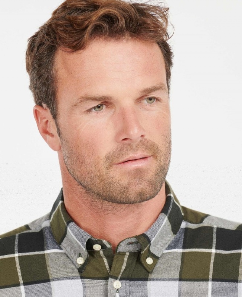 Barbour Valley Tailored Masline Verzi | YIUS5780