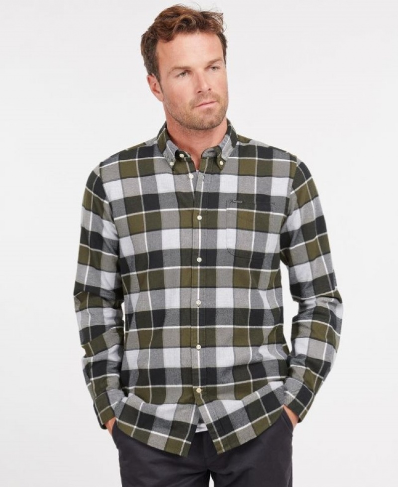 Barbour Valley Tailored Masline Verzi | YIUS5780