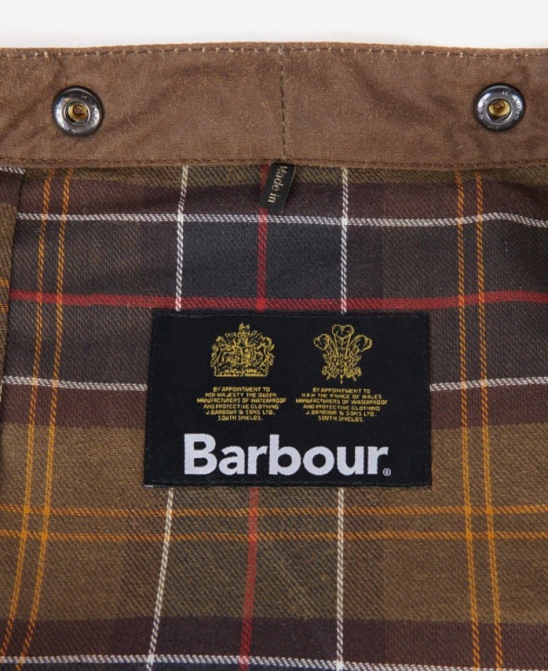 Barbour Waxed Bumbac Maro | ELDV8559