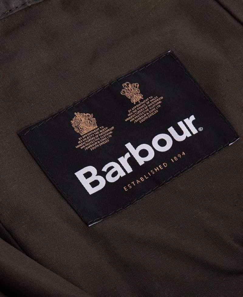 Barbour Waxed Bumbac Plain Negrii | AMNL9101
