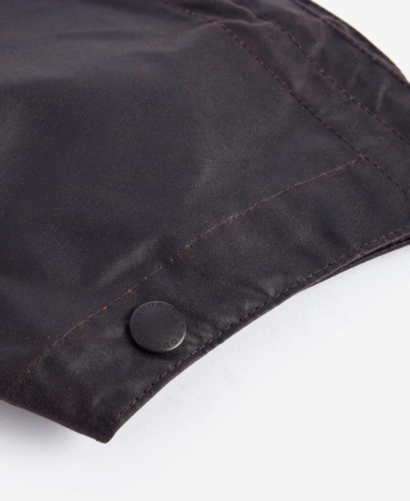 Barbour Waxed Bumbac Plain Negrii | WLSY7641