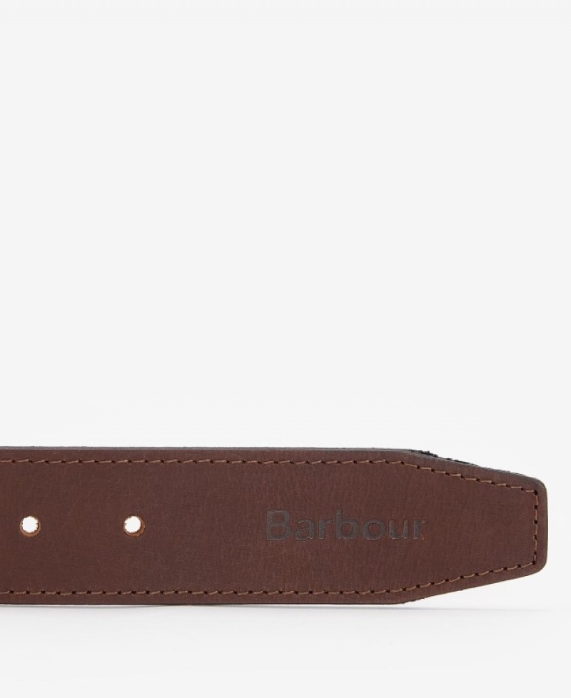 Barbour Webbing/Piele Masline Verzi | UNCZ4348